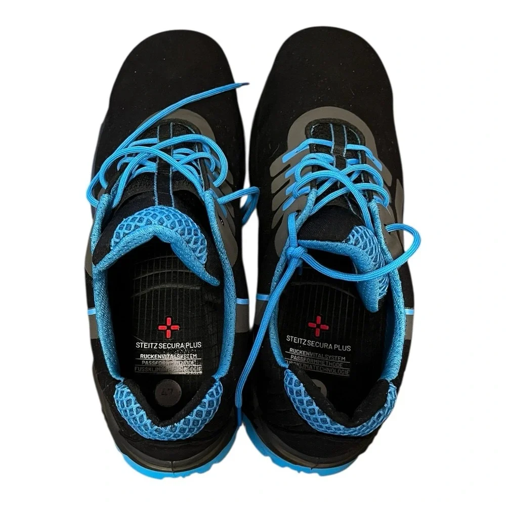 Size 47 Men's Steitz Secura VD PRO 1400 FORD Black/Blue Safety Shoes‎ Hard Toe